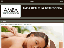 Tablet Screenshot of ambaspa.com